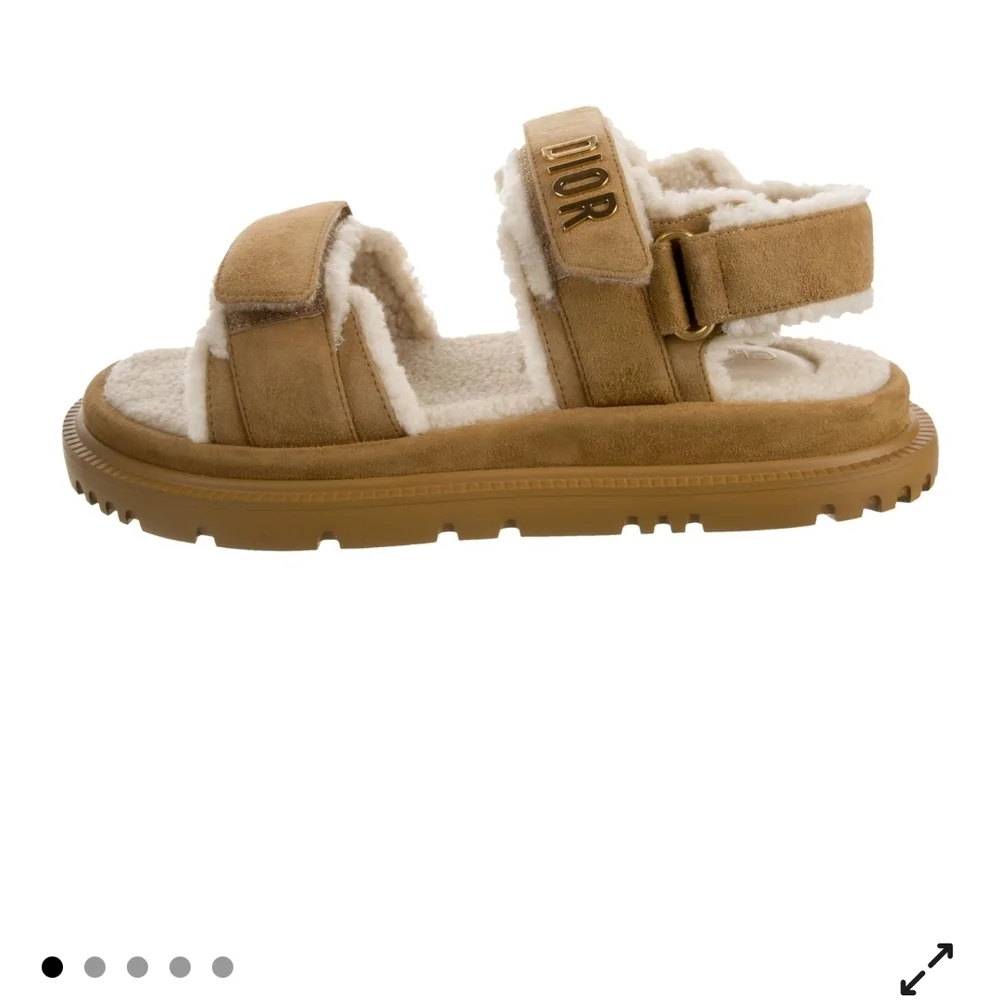 Dior Tan and Cream Sandals - Picture 2 of 5